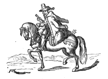 A highwayman, from an old ballad sheet